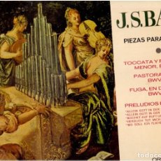 Discos de vinilo: DISCO DE VINILO J.S, BACH PIEZAS PARA PIANO 
