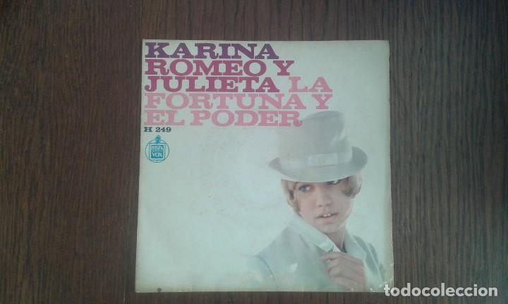 Discos de vinilo: single Karina, hispavox H 249 a&ntilde;o 1967 - Foto 1
