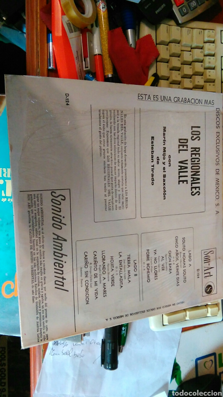 Discos de vinilo: Los regionales del valle lp mexico - Foto 2
