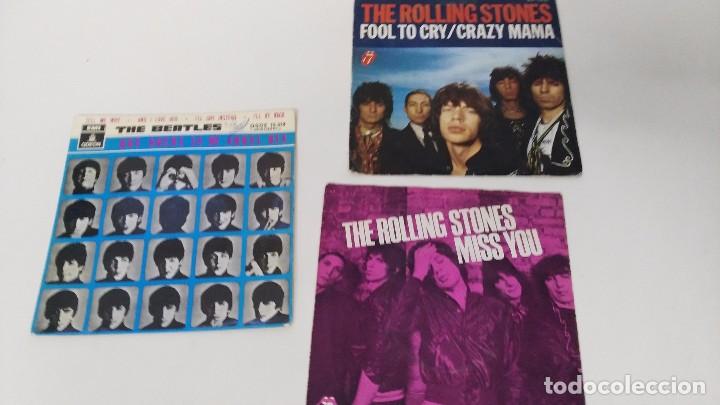 Discos de vinilo: antiguo lote de discos beatles rolling - Foto 1