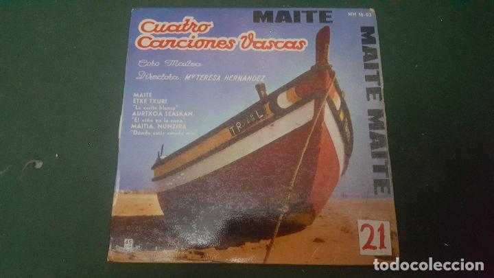 Discos de vinilo: CUATRO CANCIONES VASCAS - Foto 1