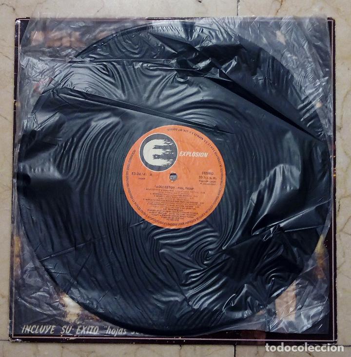 Discos de vinilo: LP PHIL TRIM - AQU&Iacute; ESTOY - EXPLOSION 1981. - Foto 3