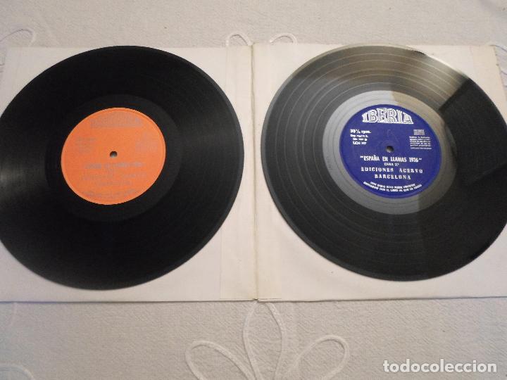 Discos de vinilo: Espa&ntilde;a en Llamas 1936 - Ediciones Acervo Barcelona - Foto 2