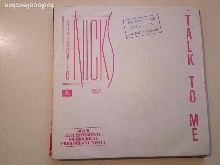 Discos de vinilo: STEVIE NICKS - TALK TO ME - Foto 1
