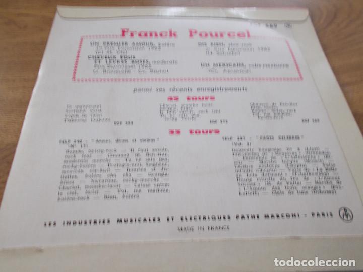 Discos de vinilo: FRANCK POURCEL, UN PREMIER AMOUR, - Foto 2