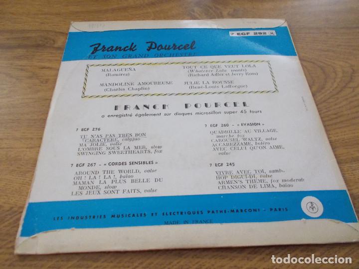 Discos de vinilo: FRANCK POURCEL, MALAGUE&Ntilde;A, - Foto 2