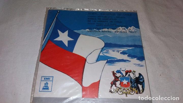 Discos de vinilo: DISCO SINGLE HIMNO NACIONAL DE CHILE - Foto 1
