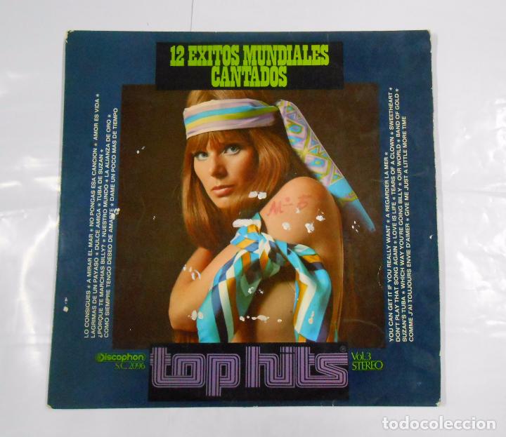 Discos de vinilo: 12 EXITOS MUNDIALES CANTADOS. TOP HITS VOL. 3. TDKDA15