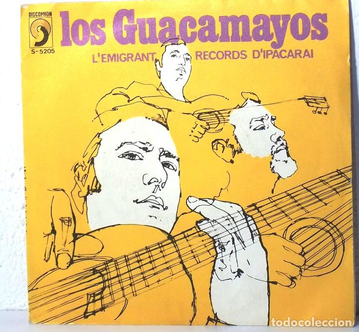 Discos de vinilo: LOS GUACAMAYOS - SINGLE - LEMIGRANT - Foto 1
