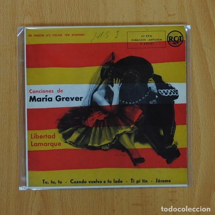 Discos de vinilo: LIBERTAD LAMARQUE - TU, TU, TU + 3 - EP - Foto 1