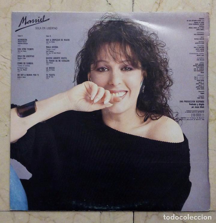 Discos de vinilo: LP MASSIEL - LIBERTAD - HISPAVOX 1984. - Foto 2