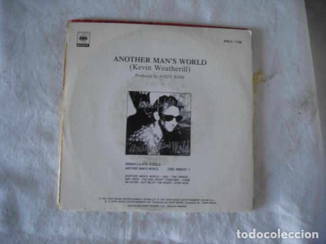Discos de vinilo: Immaculate Fools   Another Mans World (promo) - Foto 2