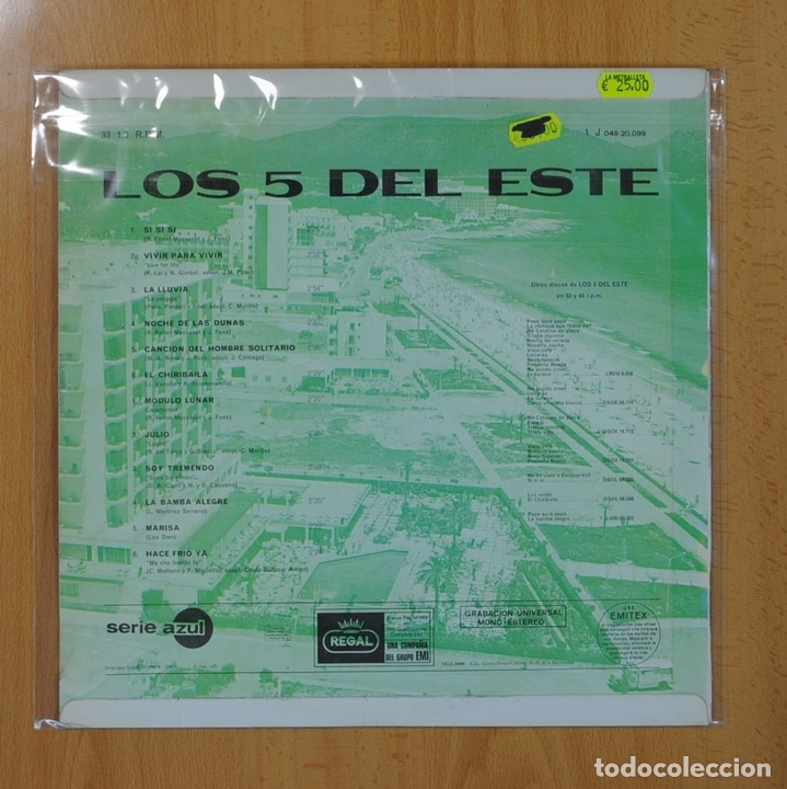 Discos de vinilo: LOS 5 DEL ESTE - LOS 5 DEL ESTE - LP - Foto 2
