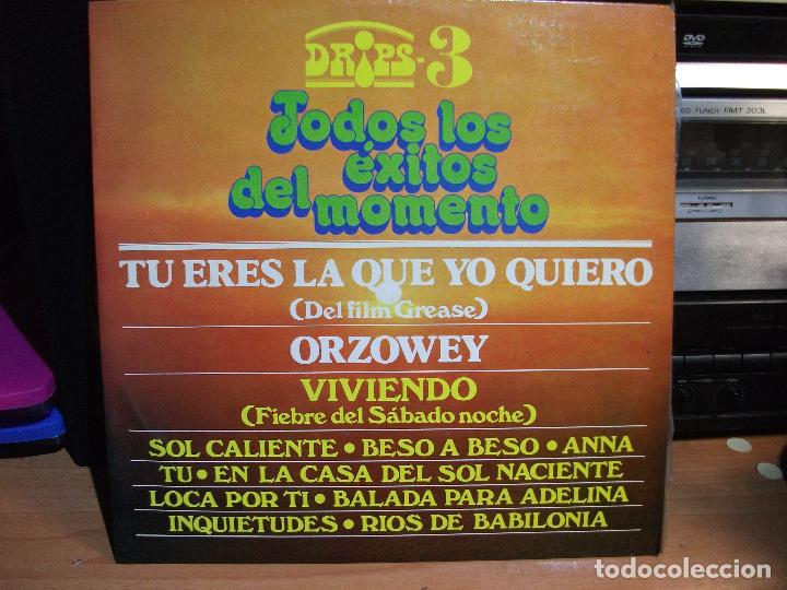 Discos de vinilo: DRIPS 3 TODOS LOS EXITOS DEL MOMENTO VARIOS PEPETO - Foto 1