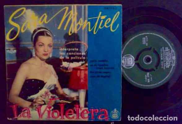 Discos de vinilo: SARA MONTIEL - LA VIOLETERA - EP ORIGINAL ESPA&Ntilde;A - Foto 1