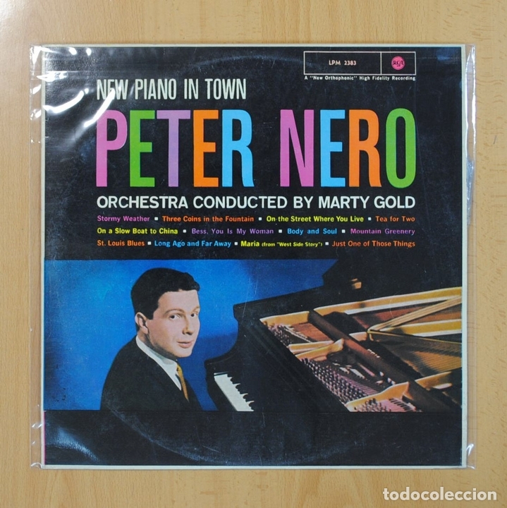 Discos de vinilo: PETER NERO - NEW PIANO IN TOWN - LP - Foto 1