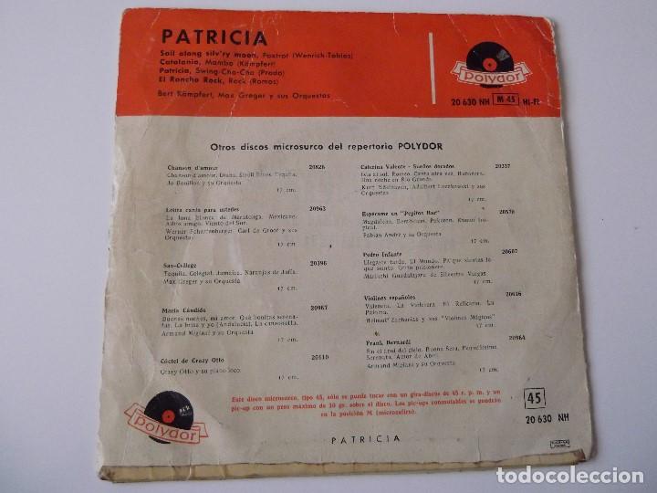 Discos de vinilo: BERT KAMPFERT, MAX GREGER Y SUS ORQUESTAS - Patricia - Foto 2