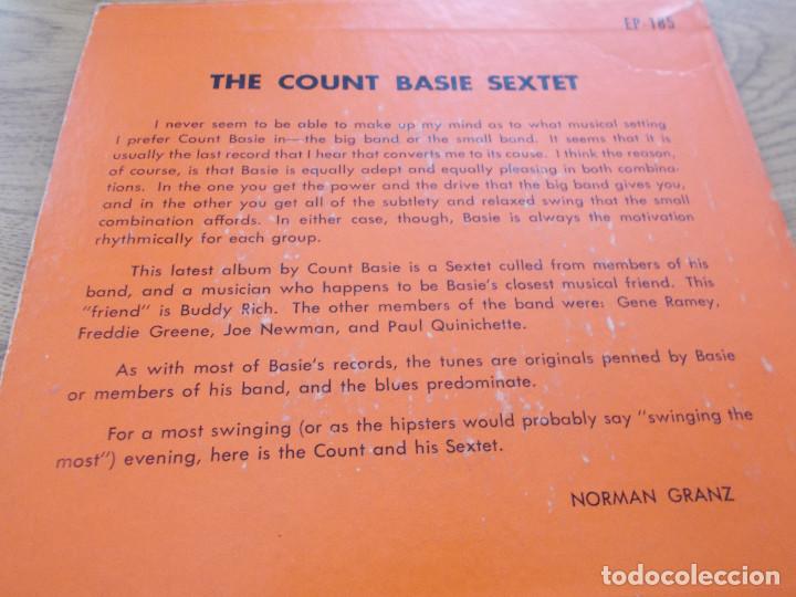 Discos de vinilo: THE COUNT BASIE SEXTET, - Foto 2
