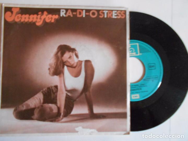 Discos de vinilo: JENNIFER-SINGLE RA-DI-O STRESS-1982 - Foto 1