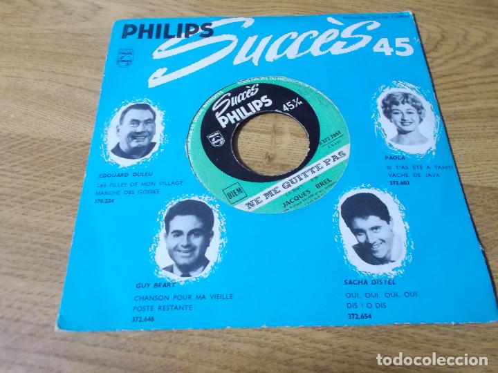 Discos de vinilo: JACQUES BREL. NE ME QUITTE PAS. LES FLAMANDES. - Foto 1