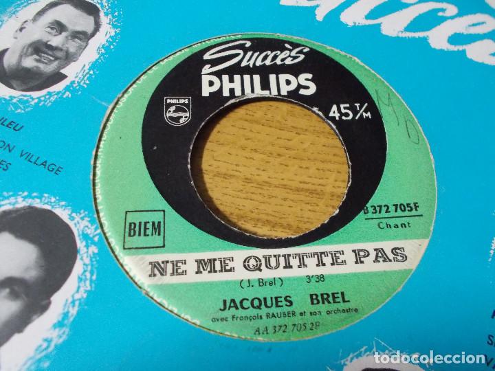Discos de vinilo: JACQUES BREL. NE ME QUITTE PAS. LES FLAMANDES. - Foto 2