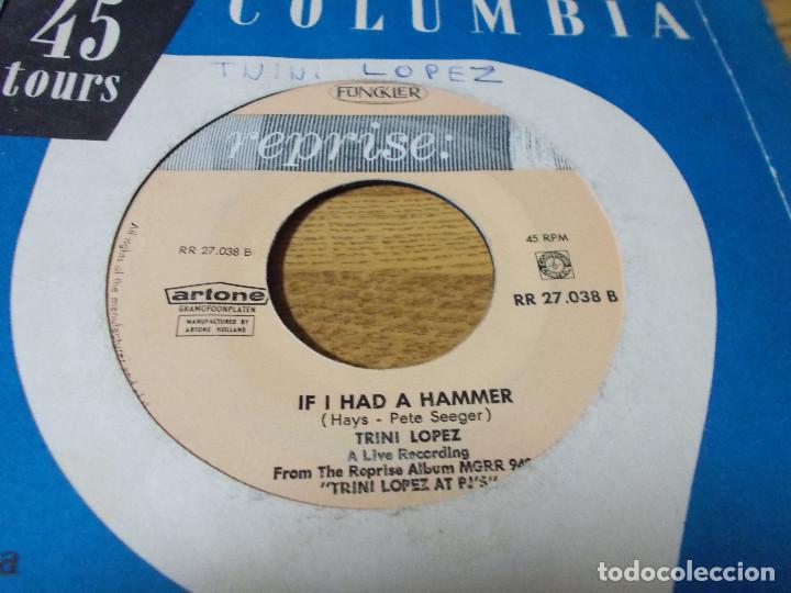 Discos de vinilo: TRINI L&Oacute;PEZ, A ME RI CA.  IF I HAD A HAMMER - Foto 2