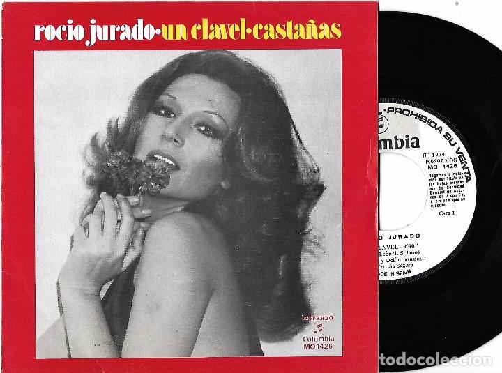 Discos de vinilo: ROC&Iacute;O JURADO: UN CLAVEL / CASTA&Ntilde;AS - Foto 1