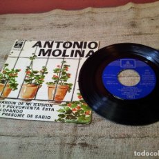 Discos de vinilo: ANTONIO MOLINA EP DEL JARDIN DE MI ILUSION.1968.VER FOTOS . Lote 68407077