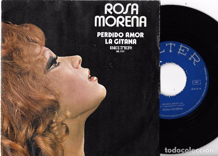 Discos de vinilo: ROSA MORENA: PERDIDO AMOR / LA GITANA - Foto 1