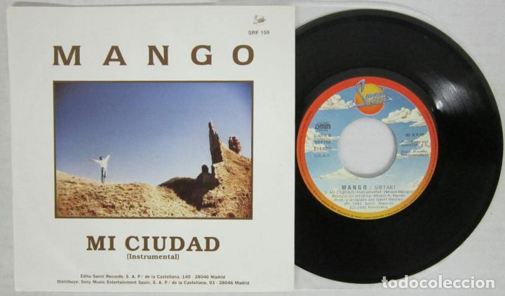 Discos de vinilo: MANGO - MI CIUDAD 2 VERSIONES - SANNI 1991 SPAIN - PROMO - Foto 2