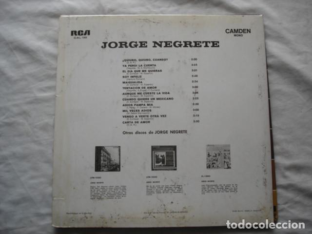 Discos de vinilo: Jorge Negrete   Jorge Negrete - Foto 2