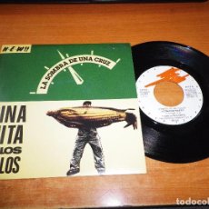 Disques de vinyle: DINAMITA PA LOS POLLOS LA SOMBRA DE UNA CRUZ / 18 RUEDAS SINGLE VINILO 1990 ESPAÑA 2 TEMAS MOVIDA. Lote 68495849