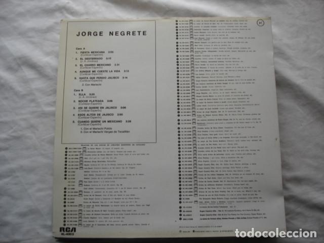 Discos de vinilo: Jorge Negrete   Exitos De Jorge Negrete Vol 2 - Foto 2