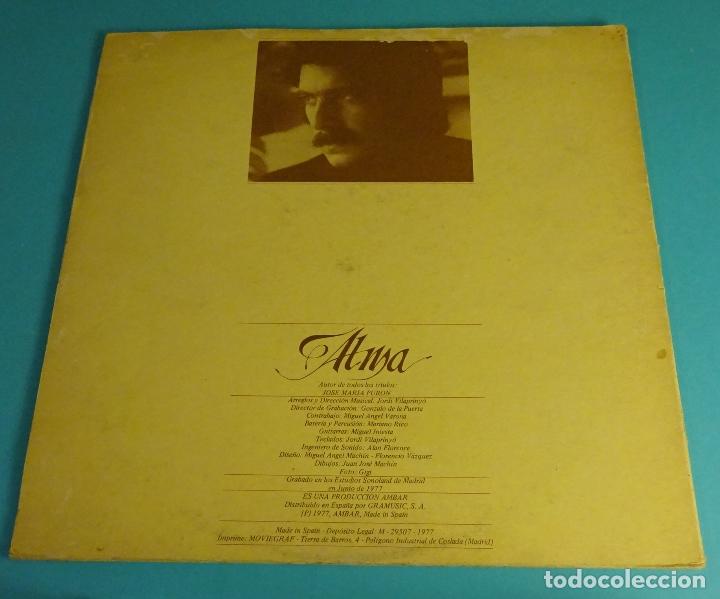 Discos de vinilo: JOS&Eacute; MAR&Iacute;A PUR&Oacute;N. ALMA - Foto 3
