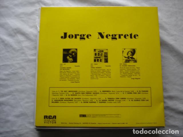 Discos de vinilo: Jorge Negrete   Yo Soy Mexicano - Foto 2
