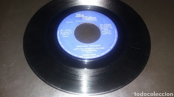 Discos de vinilo: MICHAEL JACKSON &rdquo;BEN +1 &rdquo; 7&rdquo; SPAIN 1972.M-5132 - Foto 2