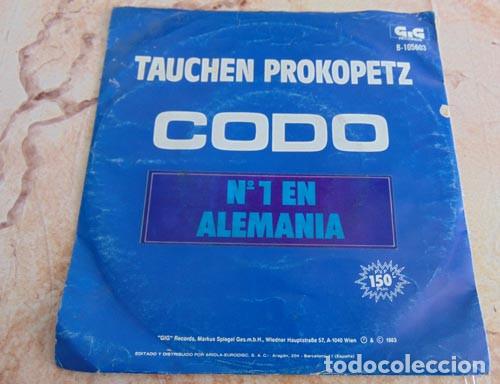 Discos de vinilo: Tauchen Prokopetz &lrm;&ndash; Codo - SINGLE 1983 - Foto 1