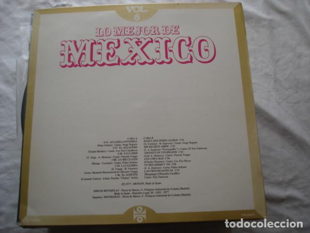 Discos de vinilo: LO MEJOR DE MEXICO VOL.6 - Foto 2