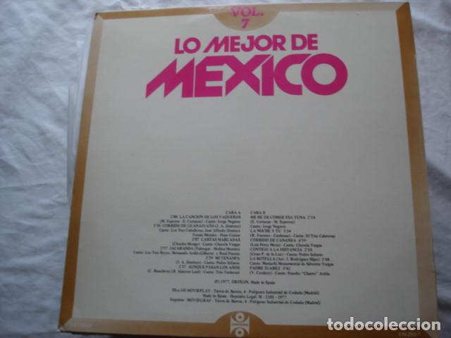 Discos de vinilo: LO MEJOR DE MEXICO VOL.7 - Foto 2
