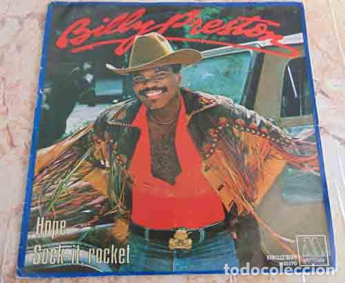 Discos de vinilo: Billy Preston &ndash; Hope / Sock-It, Rocket - SINGLE 1981 - Foto 1