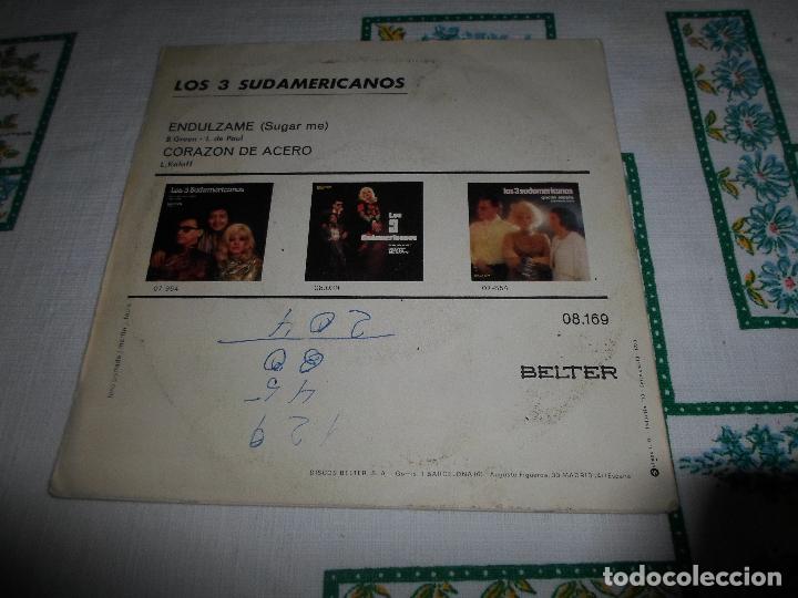 Discos de vinilo: LOS 3 SUDAMERICANOS ENDULZAME - Foto 2