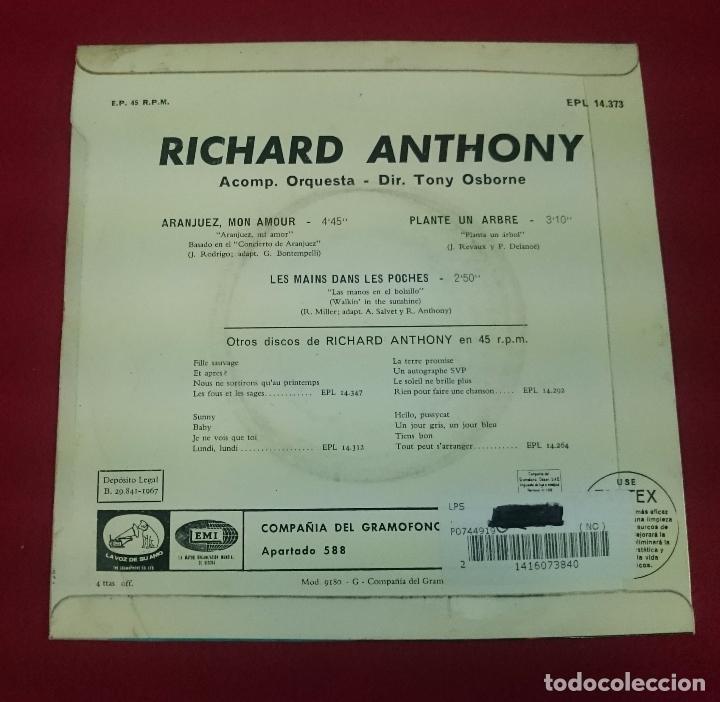 Discos de vinilo: Richard Anthony - Plante un abre ... - Foto 2