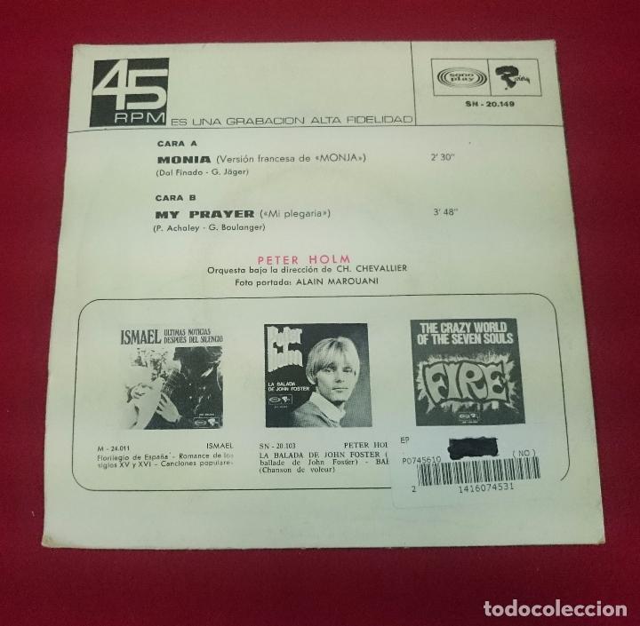 Discos de vinilo: PETER HOLM - MONIA / MY PRAYER - Foto 2