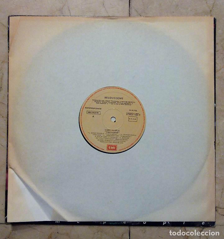 Discos de vinilo: LP BELOUIS SOME - SOME PEOPLE - EMI 1985. - Foto 3