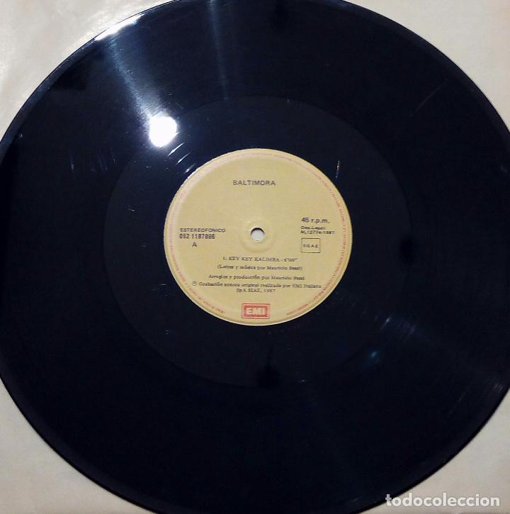 Discos de vinilo: MAXI SINGLE BALTIMORA - KEY KEY KARIMBA - EMI 1987. - Foto 4