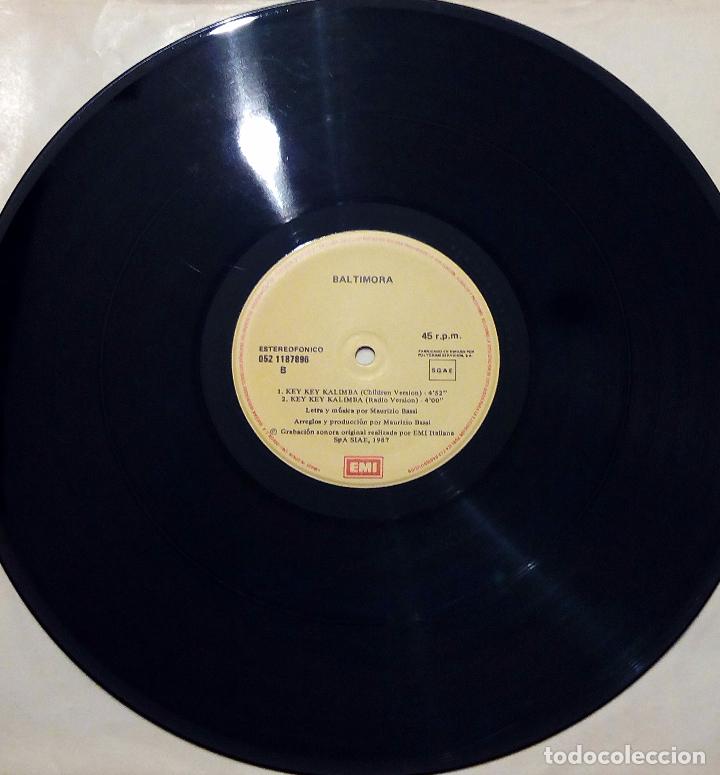 Discos de vinilo: MAXI SINGLE BALTIMORA - KEY KEY KARIMBA - EMI 1987. - Foto 5