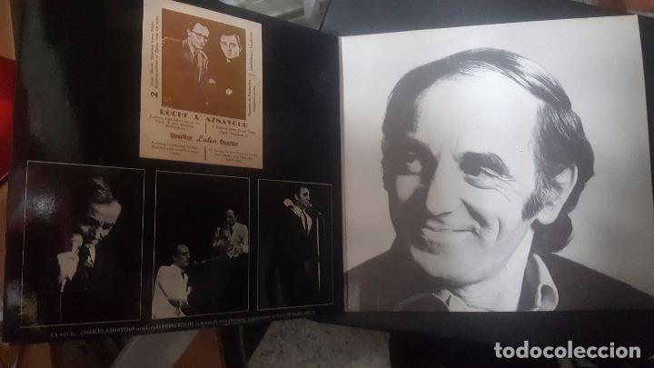 Discos de vinilo: AZNAVOUR, SON PASS&Eacute;, AU PRESENT,... 1974 - Foto 2