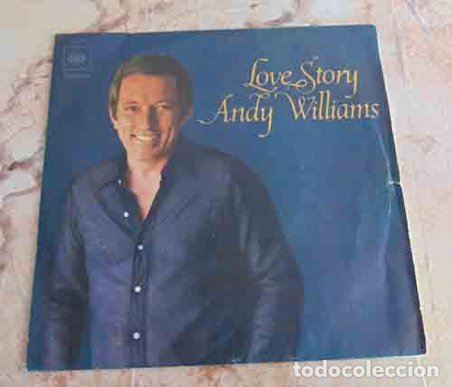 Discos de vinilo: ANDY WILLIAMS - LOVE STORY - SINGLE - Foto 1