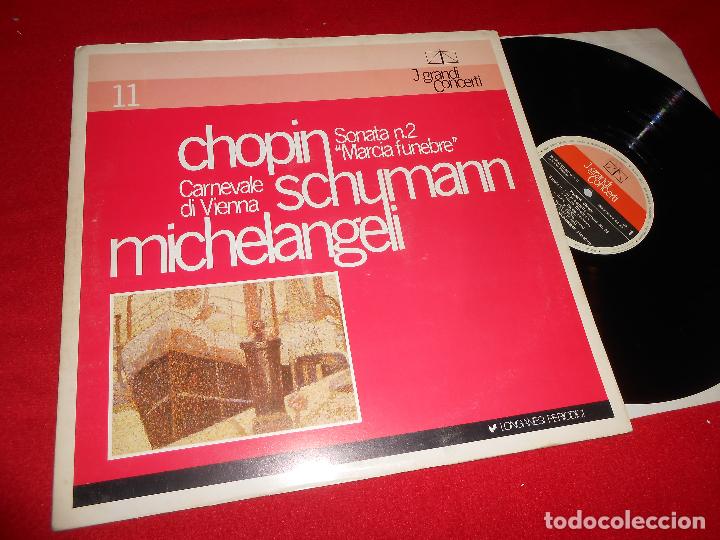 Dischi in vinile: ARTURO BENEDETTI MICHELANGELI Chopin Sonara 2 Schunann Canevale Vienna Michelangeli LP ITALY