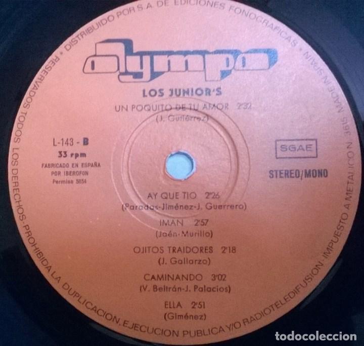 Discos de vinilo: Los Juniors. Los Juniors. Olympo, Spain 1973 lp - Foto 3